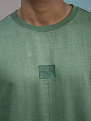 Alter Ego Hunter green Oversized Tee – Silicon Patch Edition