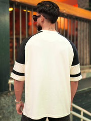 NewYork Cream Half Sleeve T-Shirt