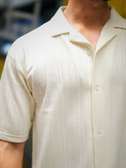 Ozone Cream Half Sleeve Shirt