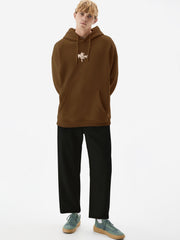 Disstressed Brown Full Sleeve Sweatshirt
