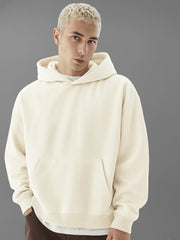 Cozy Cut Pull Over Cream Full Sleeve Sweatshirt
