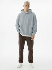 Cozy Cut Pull Over Light Grey Full Sleeve Sweatshirt