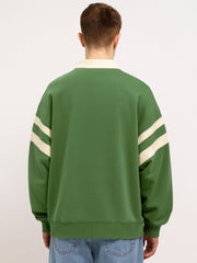 ColorBlock Hunter Green Sweatshirt