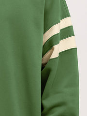 ColorBlock Hunter Green Sweatshirt