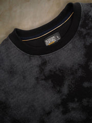 Spray Printed Black Sweatshirt