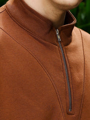 Embroidery B Brown Sweatshirt