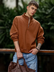 Embroidery B Brown Sweatshirt
