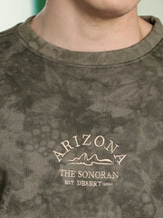 Embroidery Arizona Olive Sweatshirt