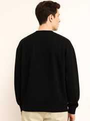 Embroidery Black Sweatshirt