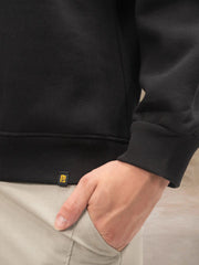 Embroidery Black Sweatshirt
