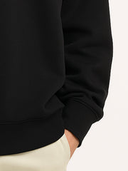 Embroidery Black Sweatshirt