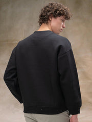 Embroidery Black Sweatshirt