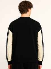 Black Printed Black Sweatshirt