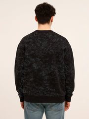 New Port Black Spray Sweatshirt