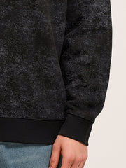 New Port Black Spray Sweatshirt