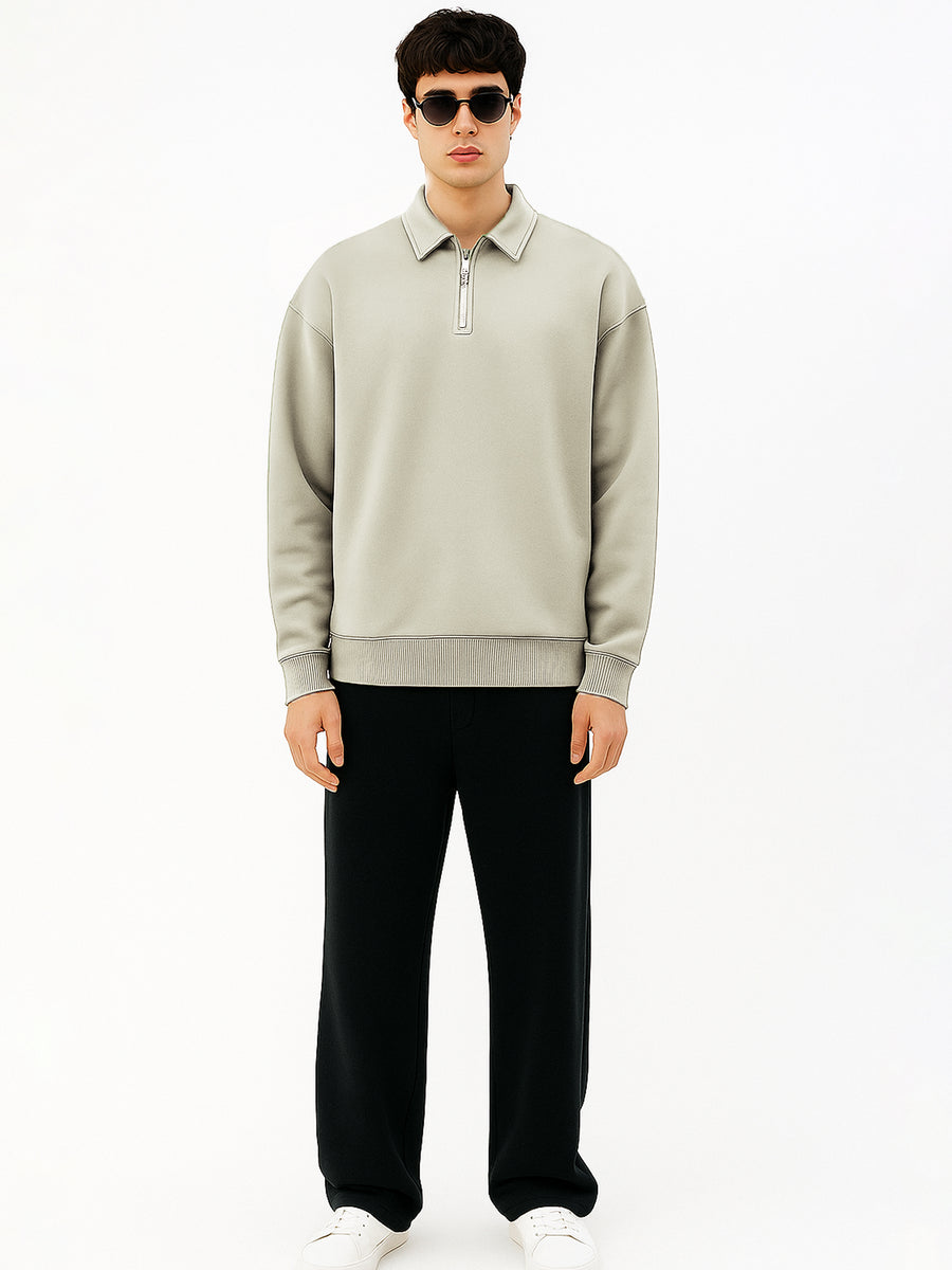 Biscuit full sleeve cozy cut zipper sweatshirt for men - view 4