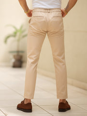Amazon Stripe Beige Trouser