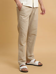 Italy Linen Beige Trouser