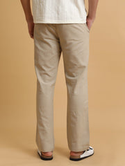 Italy Linen Beige Trouser