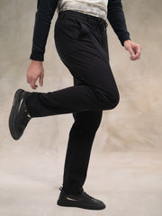 Cut & Sew Black Trouser