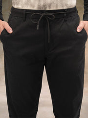 Cut & Sew Black Trouser