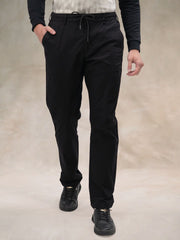 Cut & Sew Black Trouser