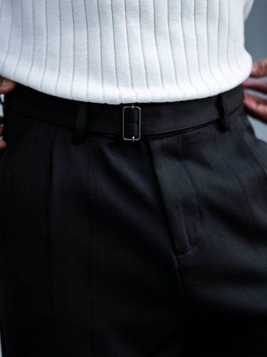 Korean Black Belted Trouser