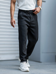 Korean Black Belted Trouser