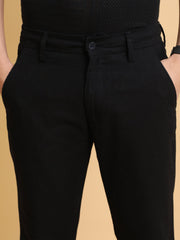 Italy Linen Black Trouser