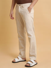 Italy Linen Cream Trouser