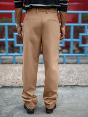 Ashton Belt Dark Beige Trouser