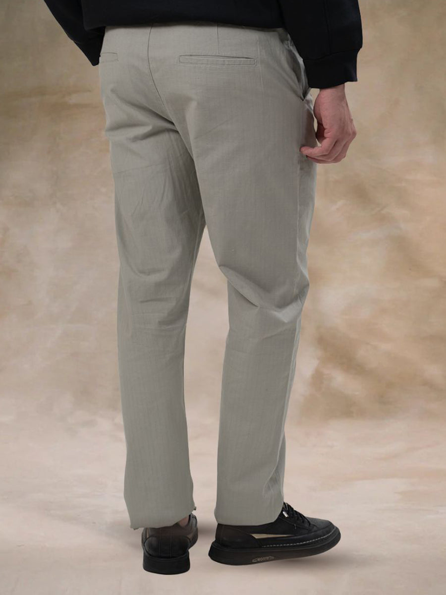 Cut & Sew Light Green Trouser
