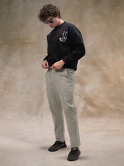 Cut & Sew Light Green Trouser