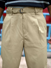 Ashton Belt Light Beige Trouser
