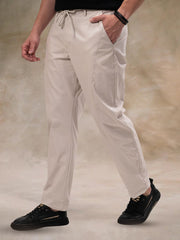 Cut & Sew Light Grey Trouser