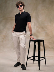 Cut & Sew Light Grey Trouser