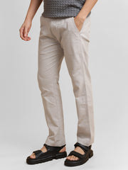 Italy Linen Light Grey Trouser