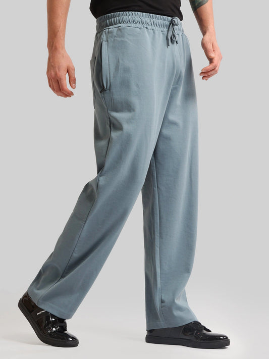 Canvas Baggy Fit Light Grey Track Pant