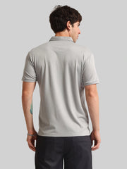 Basic Plain Silver Grey Half Sleeve Polo T-Shirt