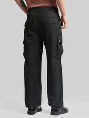 Drift AOP Black Baggy Fit Cargo