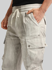 Drift AOP Grey Baggy Fit Cargo