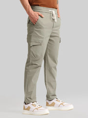 Embossed Flap Pocket Silver Sege Cargo