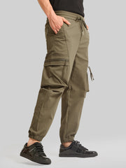 Green Cargo Pant with Side Patch Pocket