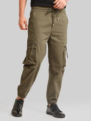 Green Cargo Pant with Side Patch Pocket