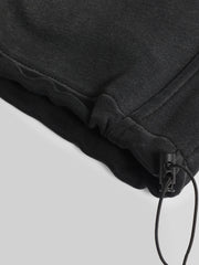 Black Ombre Print Baggy Fit TrackPant