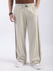 Melbourne Black Baggy Fit Trackpant