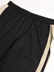 Mirror Stripe Black Baggy Fit Trackpant