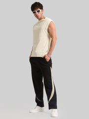 Orbit Curve Black Baggy Fit Trackpant