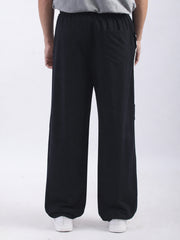 Cairo Strip Black Baggy Fit Trackpant