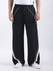 Miami Line Black Baggy Fit Trackpant
